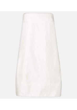 Staud Lidia silk satin minidress