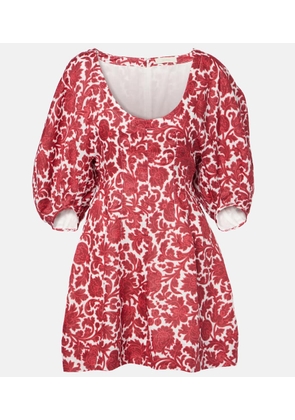 Faithfull Raynara floral linen minidress