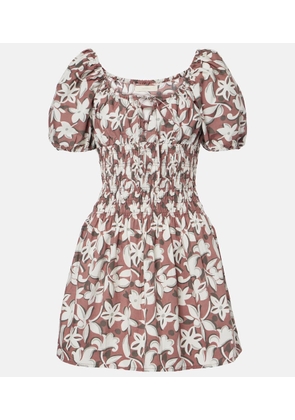 Faithfull Floral cotton poplin minidress