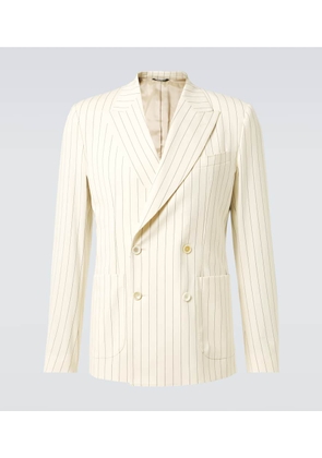 Dolce&Gabbana Striped cotton-blend blazer