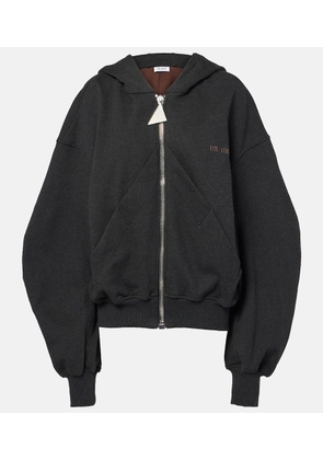 The Attico Cotton fleece hoodie
