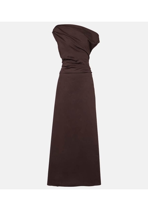 Staud Phare one-shoulder cotton maxi dress