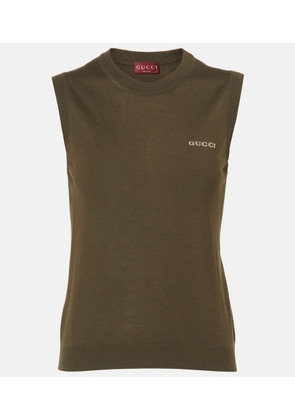 Gucci Cashmere and silk sweater vest