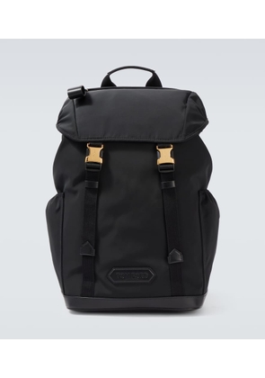 Tom Ford Leather-trimmed backpack