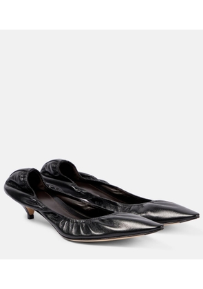 The Row Liisa leather pumps