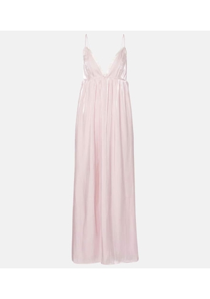 Ganni Satin maxi dress
