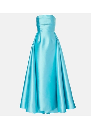 Solace London Strapless satin twill gown