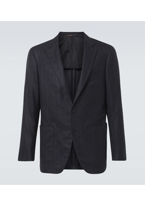 Canali Kei silk and cashmere blazer