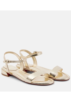 Christian Louboutin Sweet Jane metallic leather sandals