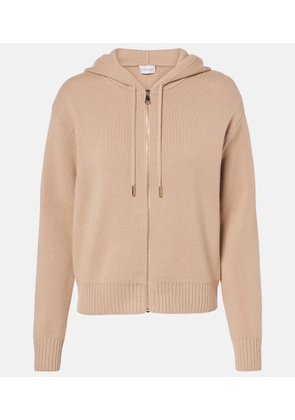 Moncler Zip-up wool and cashmere hoodie