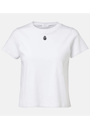 McQueen Skull cropped cotton T-shirt