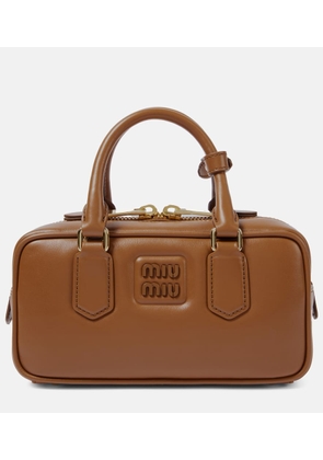 Miu Miu Mustard Suede Arcadie Handbag | MILANSTYLE.COM