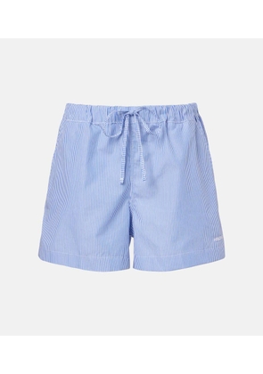 Hunza G Striped cotton poplin shorts