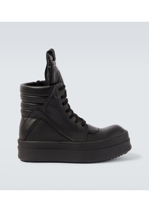 Rick Owens Mega Geobasket leather sneakers