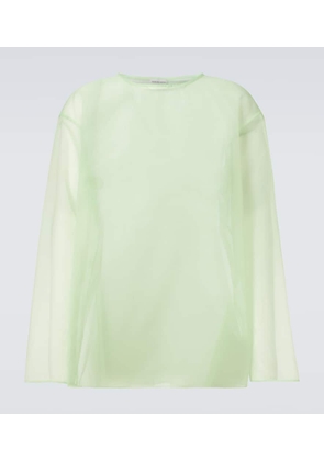 Dries Van Noten Oversized sheer top