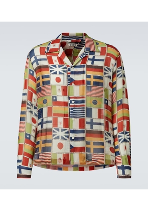 Bode International printed silk shirt
