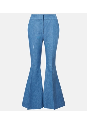 Gabriela Hearst Marsh cotton and linen flared pants