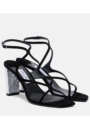 Jimmy Choo Azie 85 embellished suede sandals