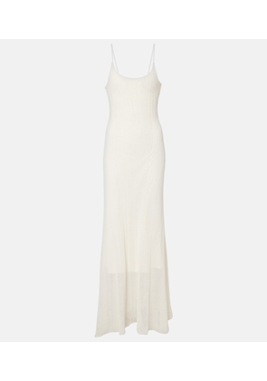 Faithfull Treillis crochet cotton-blend midi dress