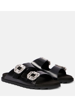 Roger Vivier Slidy Viv' leather sandals