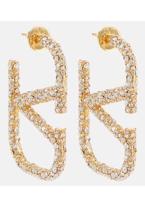 Valentino VLogo crystal-embellished earrings