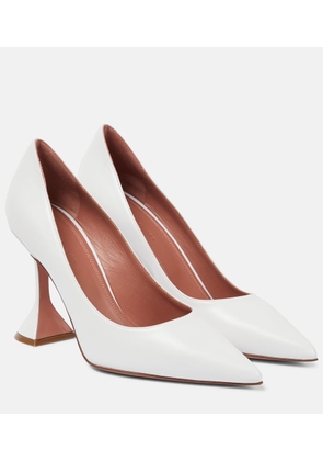 Amina Muaddi Ami leather pumps