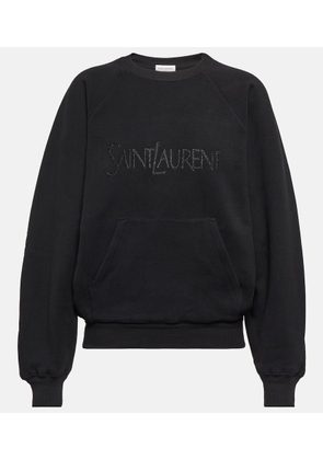Saint Laurent Logo cotton sweatshirt