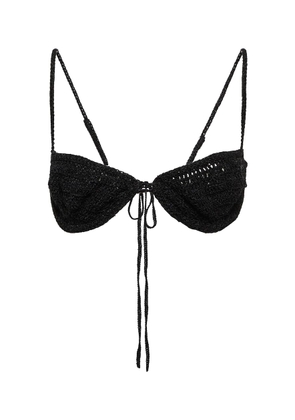 Magda Butrym Crocheted cotton-blend bra