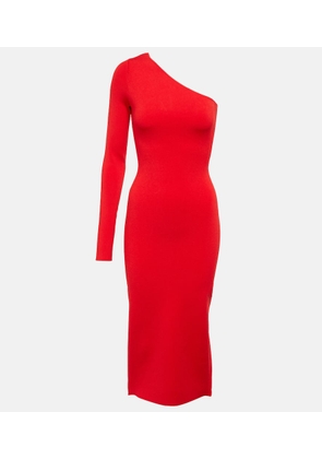 Victoria Beckham VB one-shoulder knit midi dress