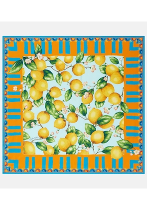 Dolce&Gabbana Printed silk twill scarf