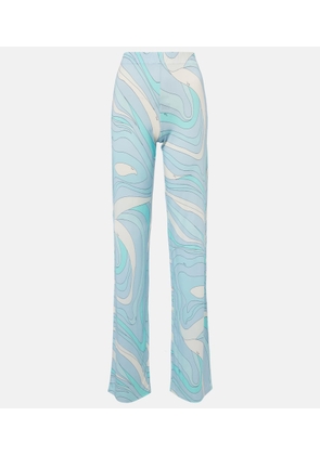 Pucci Marmo satin jersey straight pants