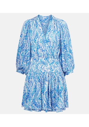 Poupette St Barth Colleen printed shirred minidress