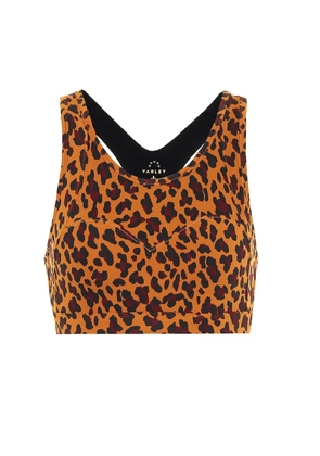 Varley Basset cheetah-print sports bra