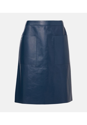 Ferragamo Leather pencil skirt