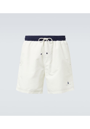 Brunello Cucinelli Logo swim trunks