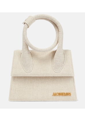 Jacquemus Le Chiquito Noeud cotton canvas shoulder bag