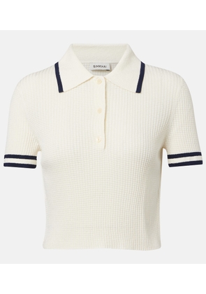 Simkhai Whitten boucle polo shirt