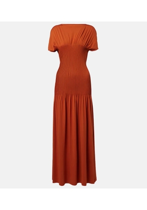 Toteme Pleated jersey maxi dress