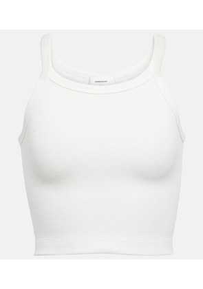 Wardrobe.NYC x Hailey Bieber HB cropped cotton-blend tank top