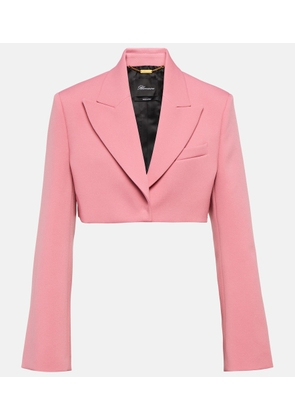 Blumarine Cropped crepe blazer