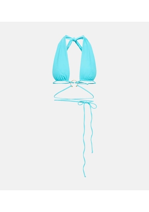 Same Pierced wrap bikini top