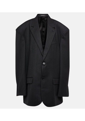 Balenciaga Oversized wool twill blazer