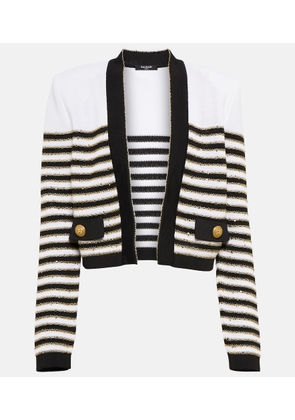 Balmain Striped cardigan