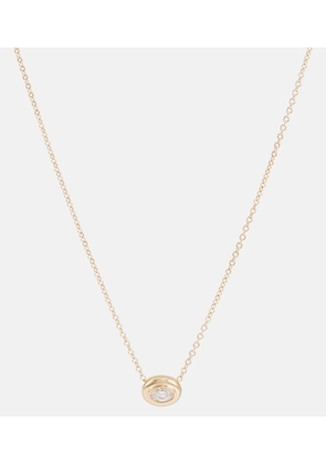 Melissa Kaye Lenox Reign 18kt gold necklace with diamond