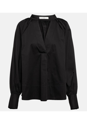 CO Oversized V-neck cotton blouse