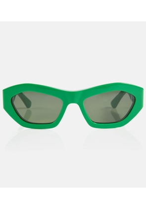 Bottega Veneta Angle hexagonal cat-eye sunglasses