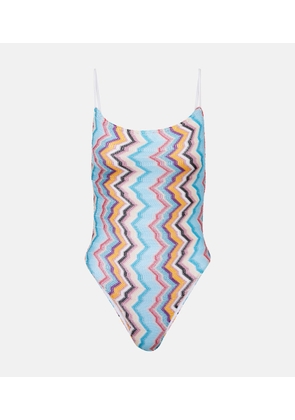 Missoni Zigzag lame swimsuit