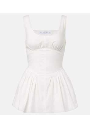 Proenza Schouler White Label Bader cotton-blend poplin top