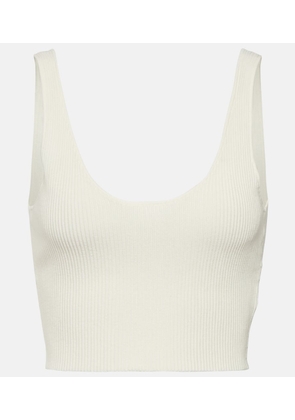 Chloe Cropped knitted wool top