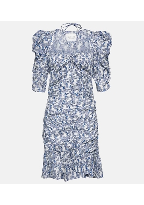 Marant Etoile Galdino floral cotton minidress